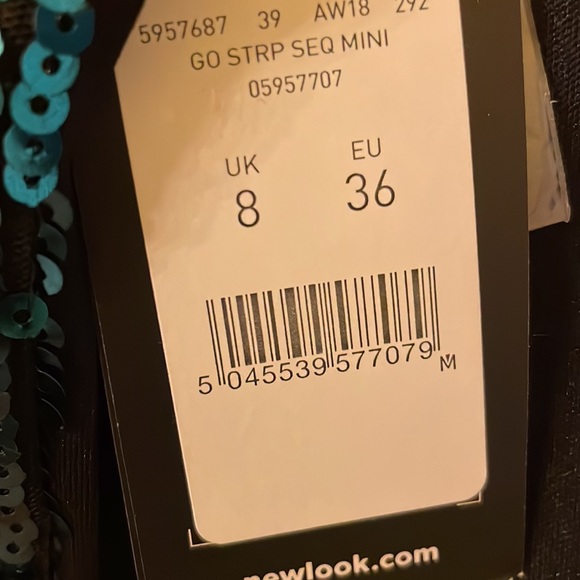 Striped Sequin Mini Dress by New Look - Picture 5 of 5